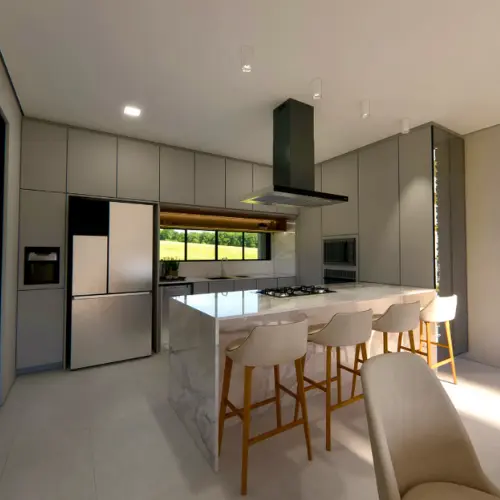 Projeto De Interiores Residência E | J, Santo Amaro da
              Imperatriz